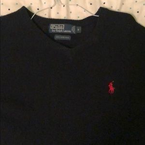 Polo Ralph Lauren v neck lambs wool sweater